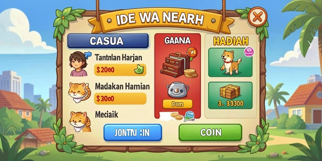 Tampilan awal yang menarik dan user-friendly.