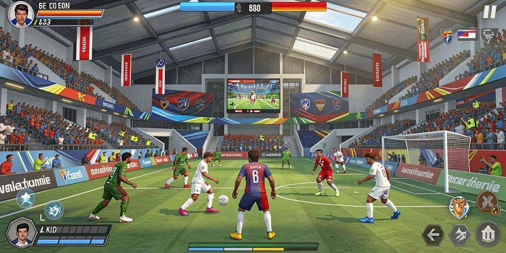 Screenshot menampilkan karakter utama dalam aksinya.