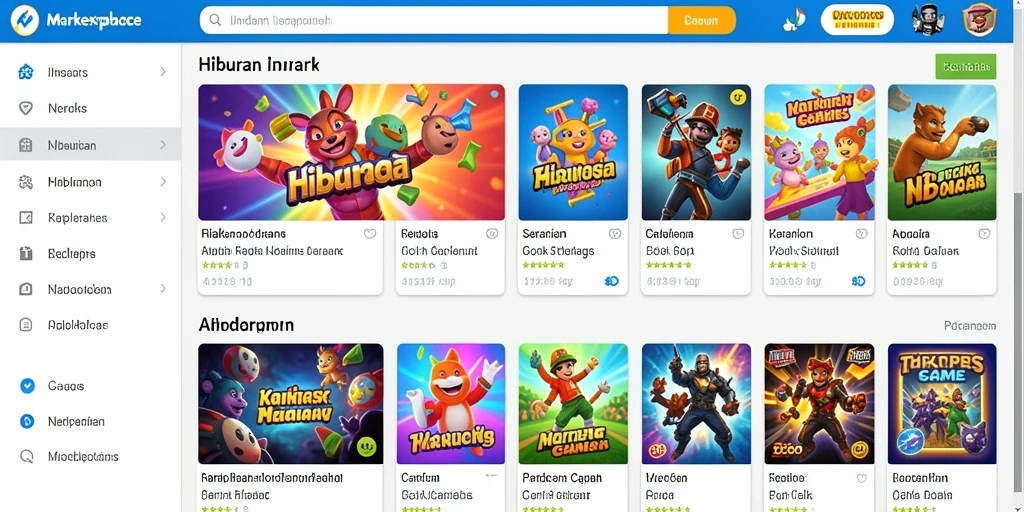 Tampilan antarmuka game yang menarik dan mudah digunakan.