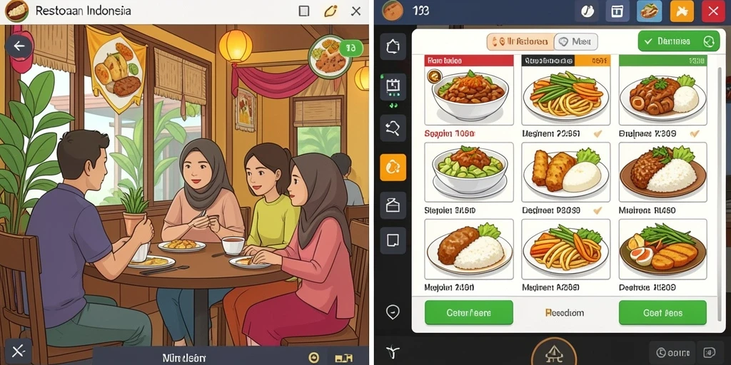 Tangkapan layar menampilkan grafis menarik dari permainan.