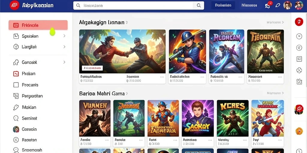 Tampilan gameplay yang menarik dan penuh warna.
