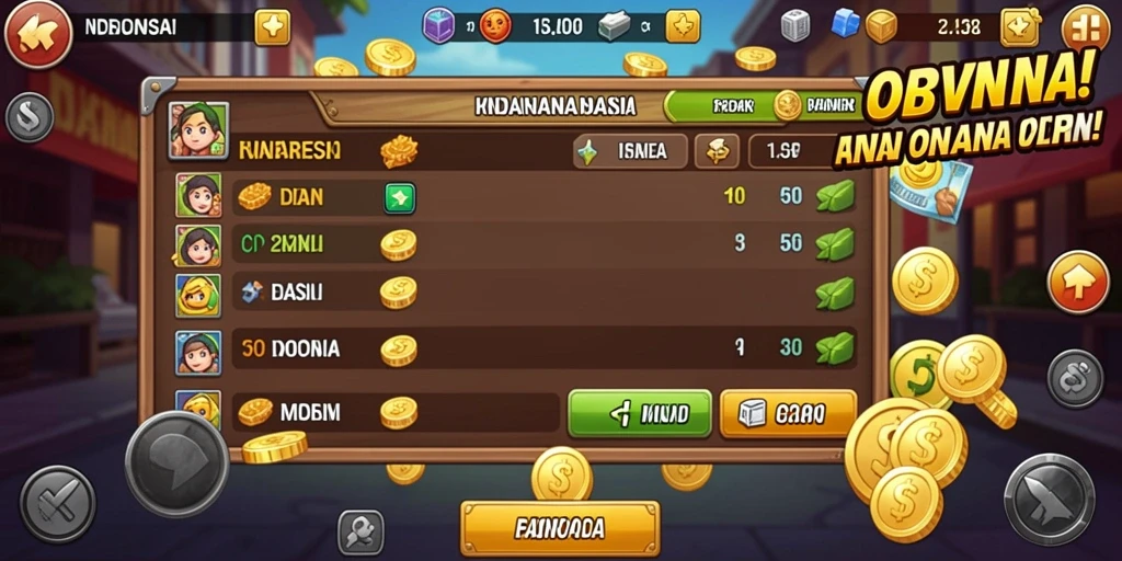 Menampilkan aksi seru dalam permainan RK77.