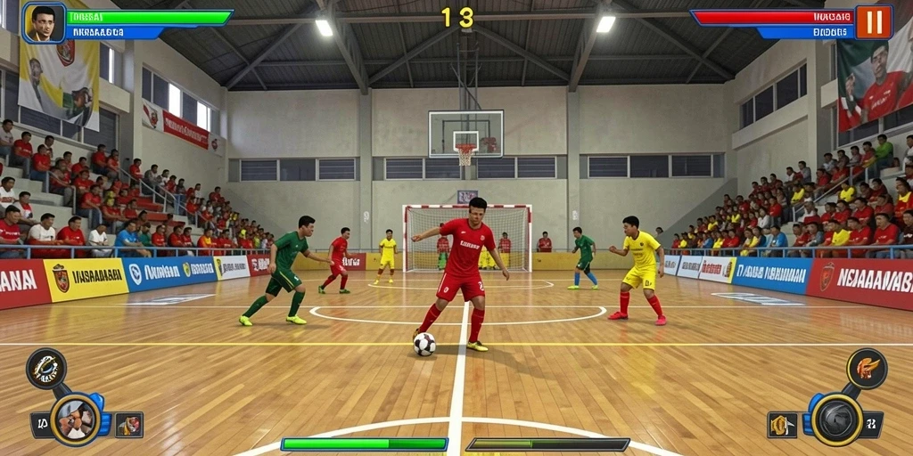 Tampilan awal game yang menarik dan colorful.